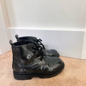 H&M black sparkly boots size 11